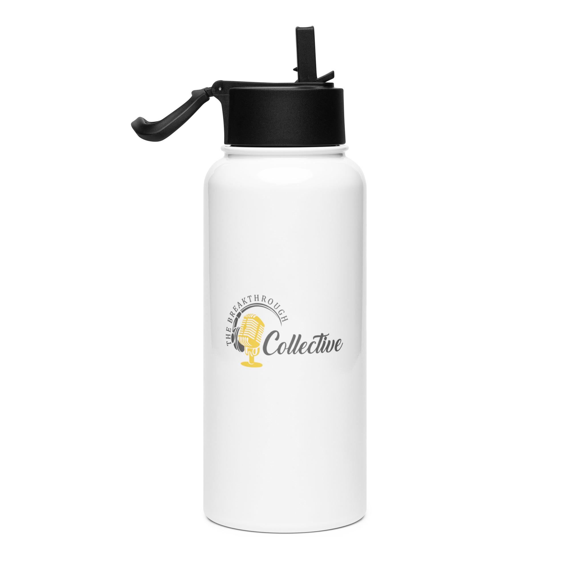 TBC Logo Stainless Steel Water Bottle with a Straw Lid - Image 4